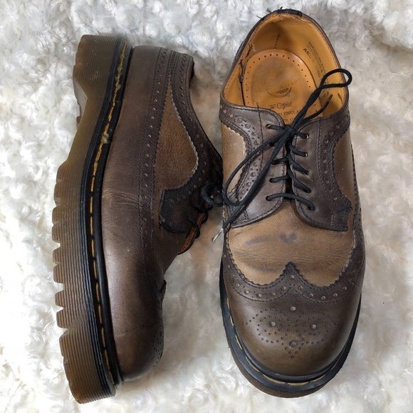 Dr. Martens Other - Dr Martens Leather Wing Tip Shoes Sz 8 England 398